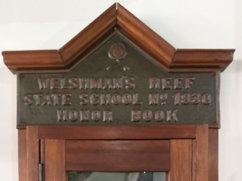 Welshman's Reef State School Honor Book