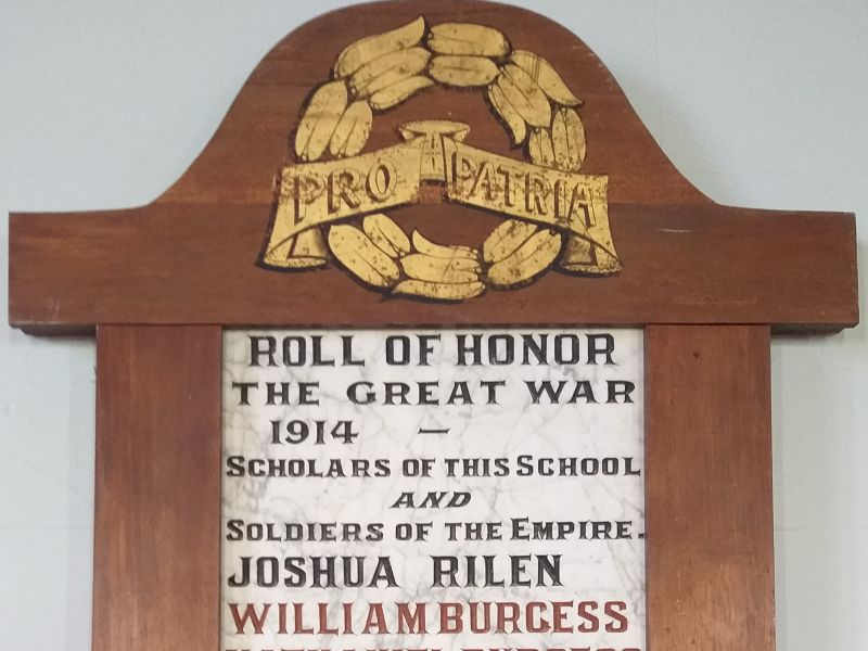 Muckleford State School Roll of Honor