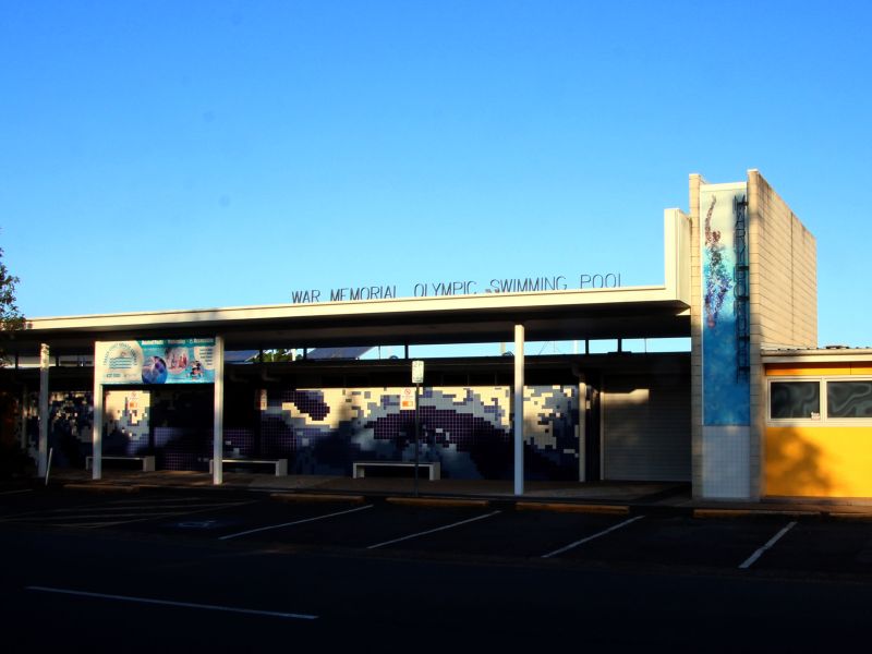 Maryborough War Memorial Olympic Swimming Pool Entrance Facade