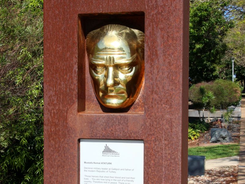 Mustafa Kemal Ataturk Memorial Bust and Interpretative Plaque