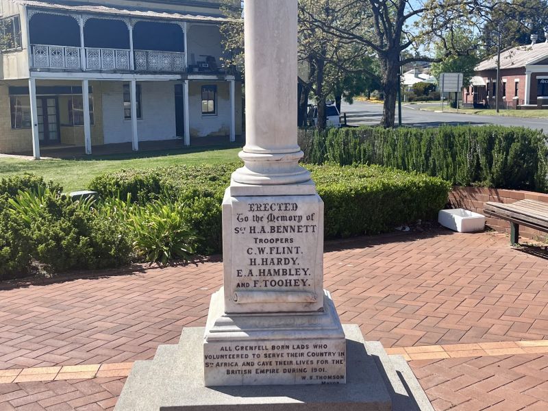 Boer War Granite Column