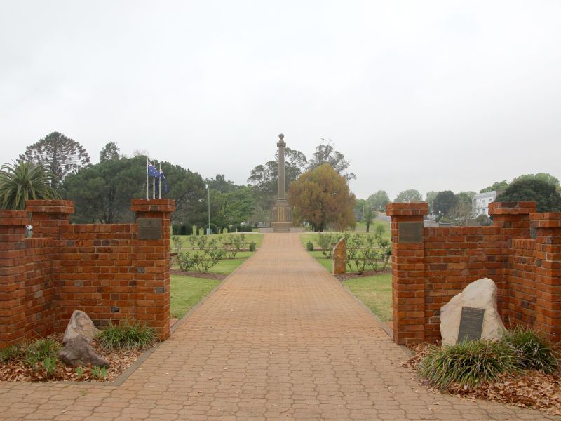 Toowoomba Boer War Memorial Gates Leading into the Mothers' Memorial Gardens