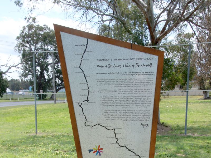 Gilgandra  1915 Coo-ee March to Sydney Interpretative Signage