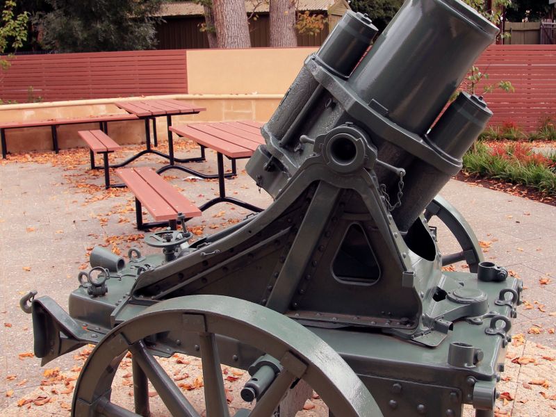 World War I Captured German Trench Mortar at Hahndorf