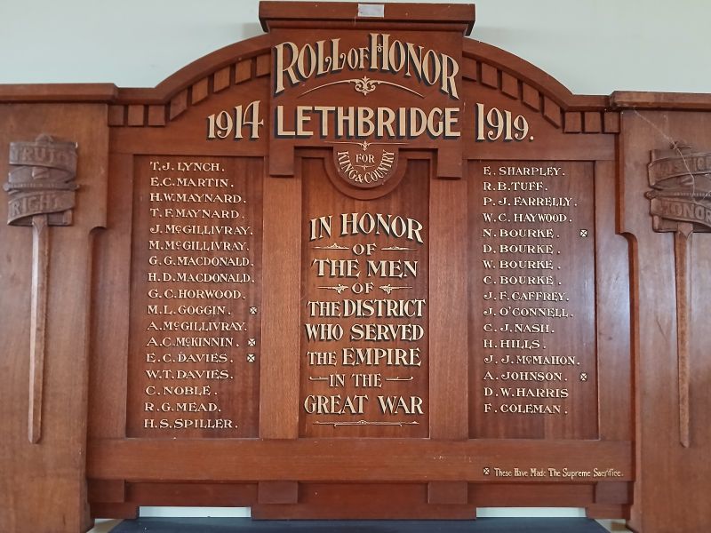 Lethbridge Roll of Honor