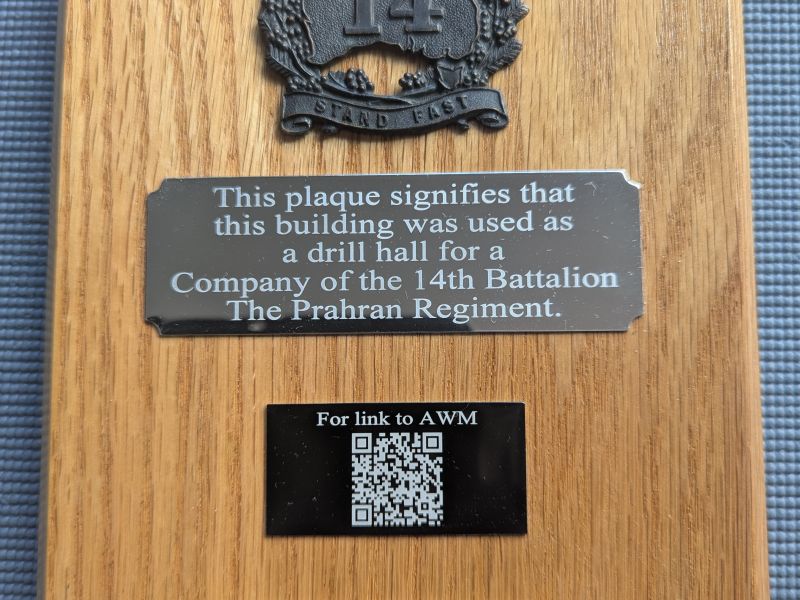 Waitavolo Plaque