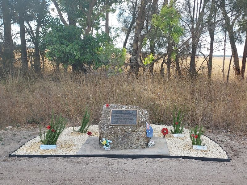 Upgraded beautification of the surrounds of the memorial undertaken in March 2025. The memorial now has five rosemary bushes planted 11 August 2024 by Kingston SE and Robe RSL Sub-Branches. One each in honour of the five airmen killed.