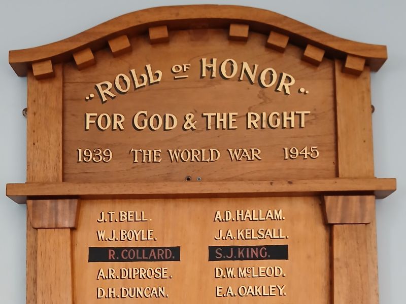 Cavendish Uniting Church Roll of Honor WW2