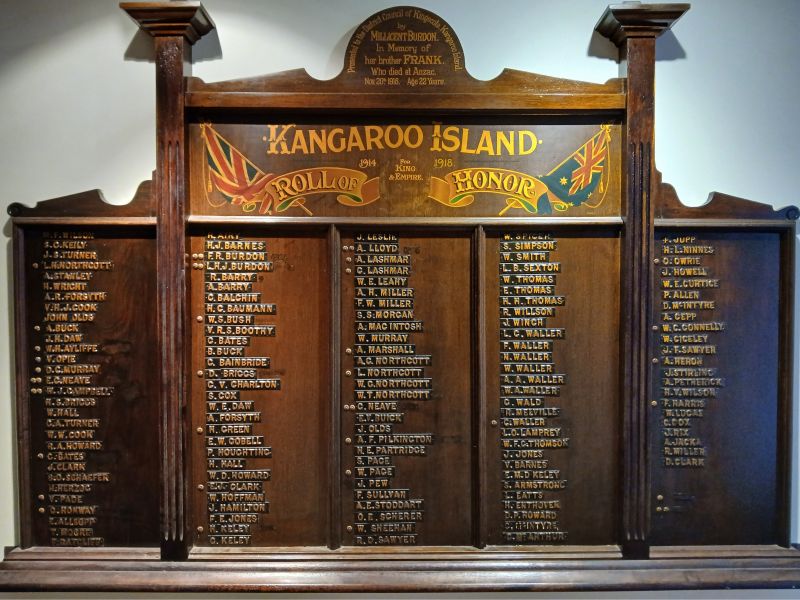Kingscote & District Kangaroo Island Roll of Honor
