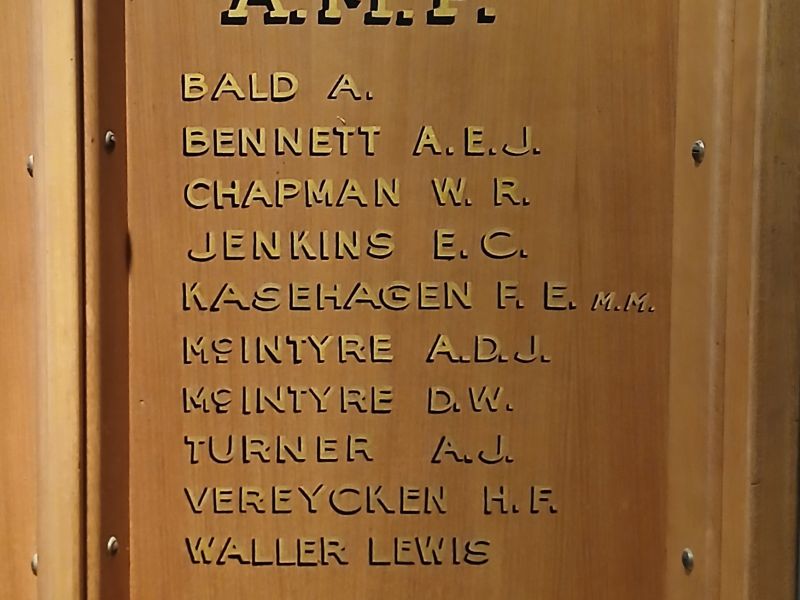Kingscote & District Honour Roll WW2