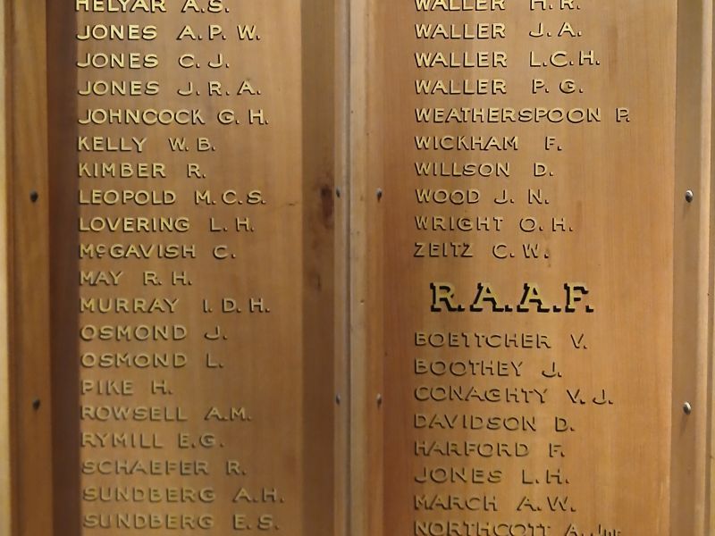 Kingscote & District Honour Roll WW2