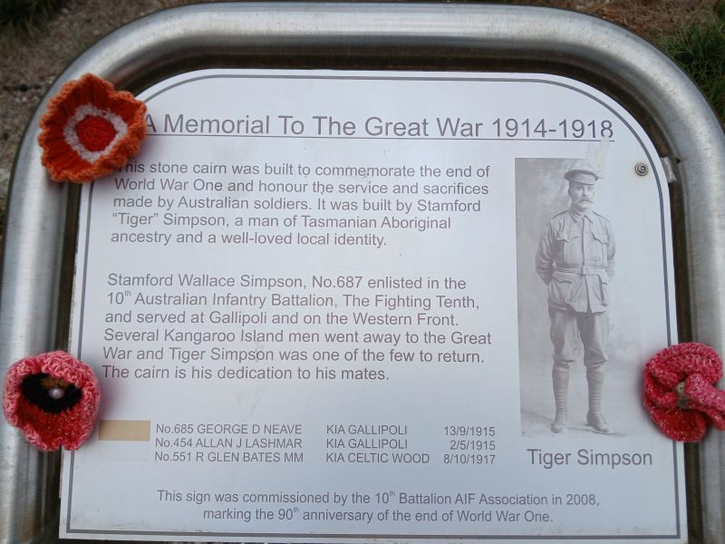 Gallipoli Hill Memorial Cairn
