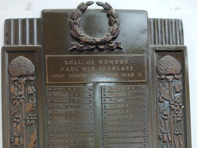 Yahl Old Scholars Roll of Honour WW2