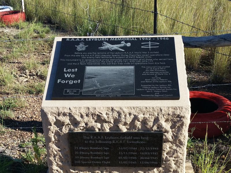 RAAF Leyburn Airfield Monument