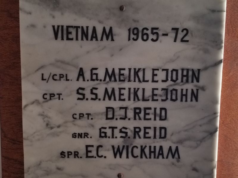 Karara & District Vietnam Honour Roll located in the Karara Hall