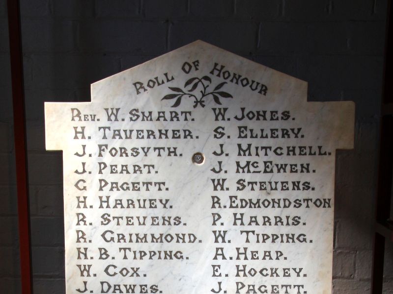 Canbelego World War I Roll of Honour Displayed in the Great Cobar Museum
