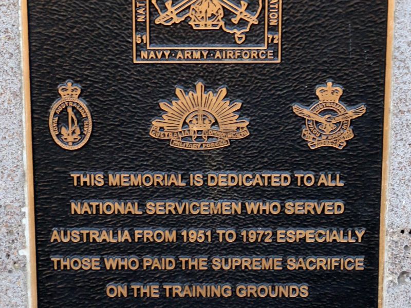 Kyneton National Servicemen's Memorial Plaque Located Outside of the Kyneton RSL Club Rooms