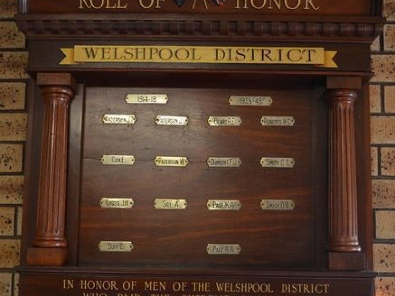 Welshpool District Roll of Honor 