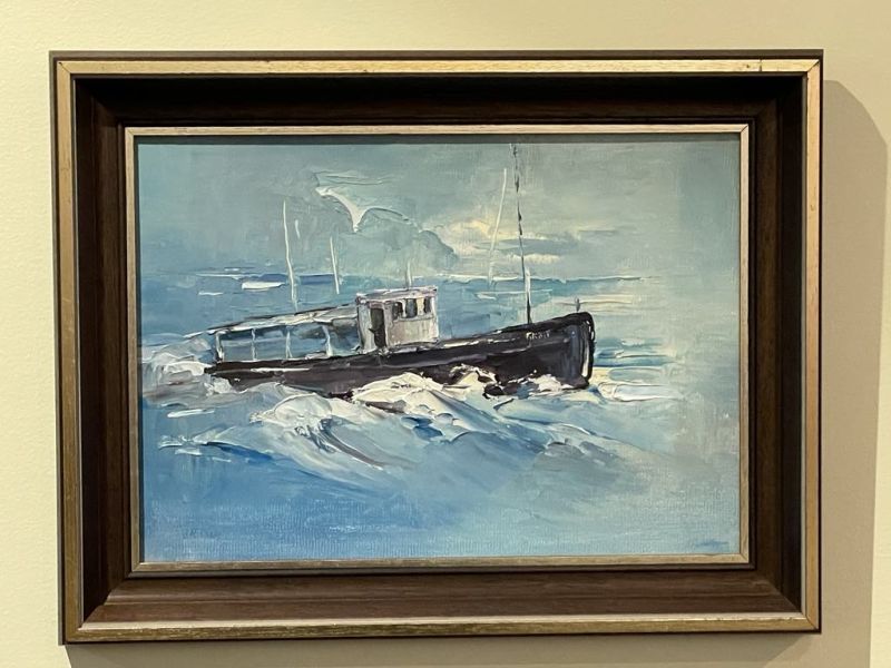 Exhibit with in SW Gallery painting Krait