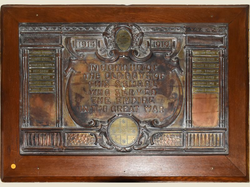 The Cucumgillica Public School Honour Roll, located at the Cowra RSL sub-Branch