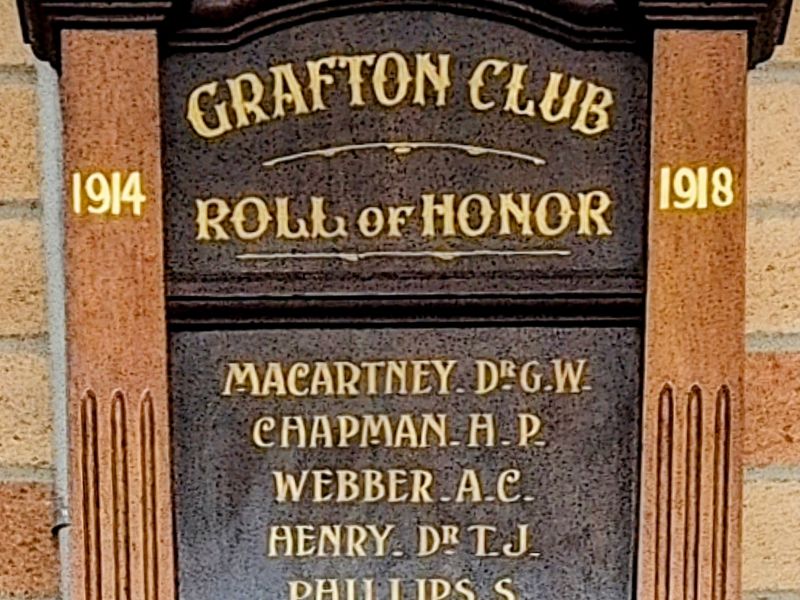 Grafton Club Roll of Honour 
