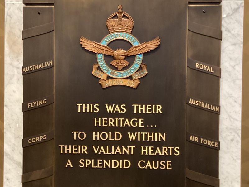 AFC / RAAF Plaque 
