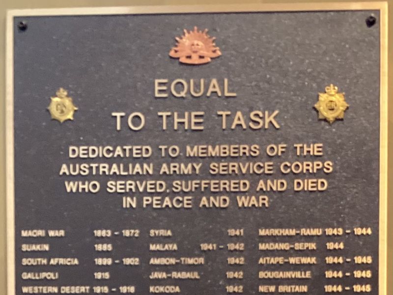 Army Service Corps.