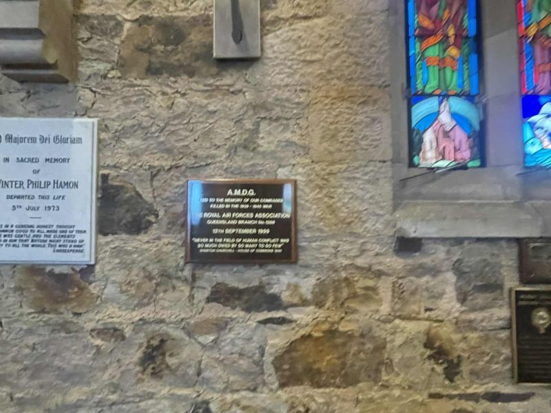 Plaque on the wall