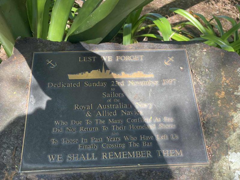 Allied Naval Memorial in the grounds of St Mary's