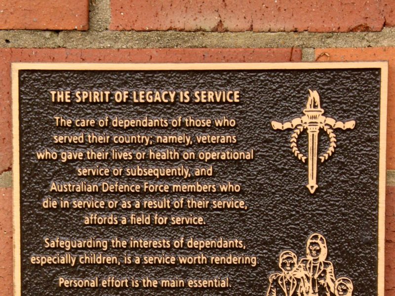 Grafton War Memorial Gardens "Spirit of Legacy" Commemorative Plaques