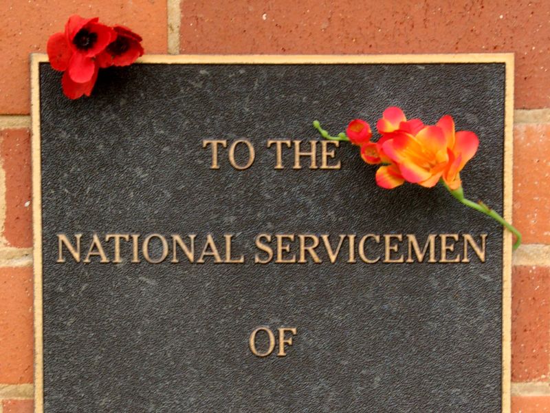 Grafton War Memorial Gardens National Servicemen of Australia Commemorative Plaque