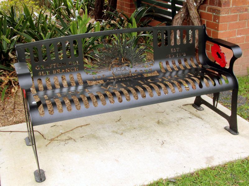 Grafton War Memorial Gardens RSL Sub-Branch Commemorative Bench Seat