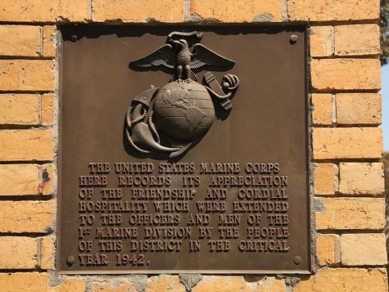 Balcombe Gates US Marine Corps Plaque