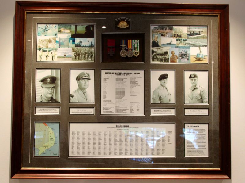 Currumbin Palm Beach RSL Vietnam War Victoria Cross Recipients Honour Board