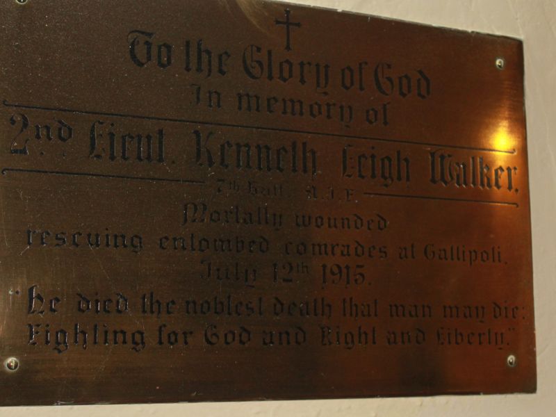 2LT K L Walker Regt No 438