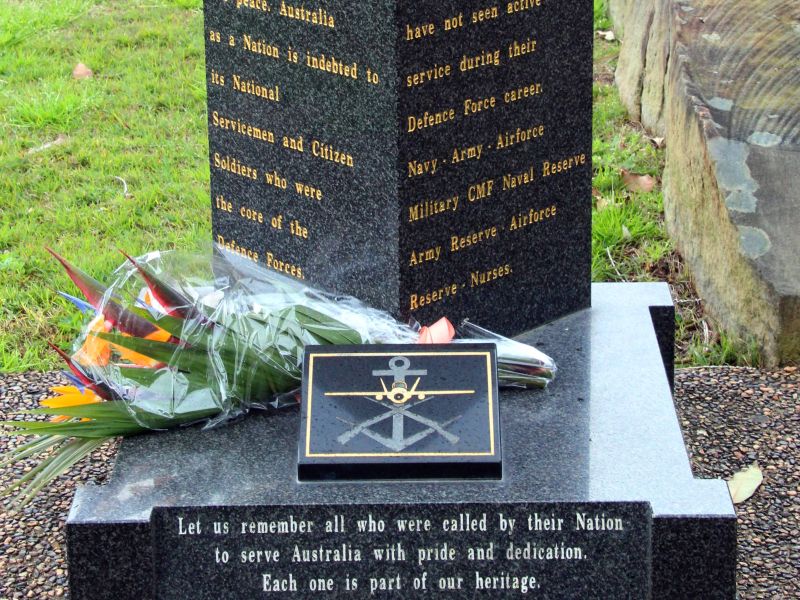 Nelson Bay Anzac Park National Service Memorial Column and Plinth