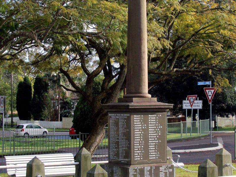 Raymond Terrace War Memorial Cenotaph Located in Anzac Park