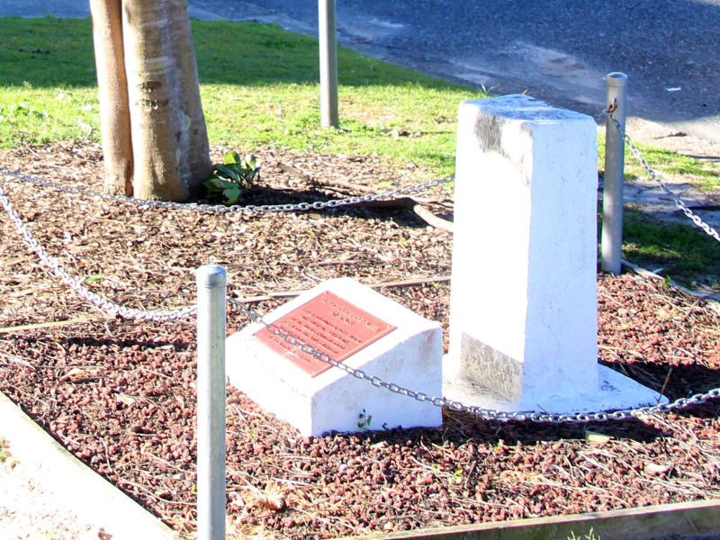 Private Plummer, 34th Battalion Roadside Memorial Plaque and Tree