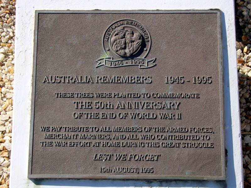 South West Rocks War Memorial "Australia Remembers" Commemorative Plaque