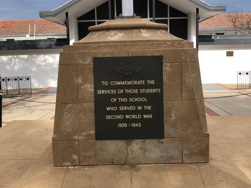 Talopea Park School War Memorial Flagpole Base