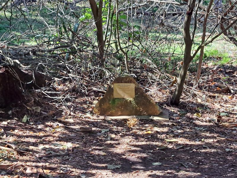 Point Lookout Radar Site No 1 - The Monument is located on the Gorge Walk about 100 metres past the playground when walking the Gorge Walk anti-clockwise.