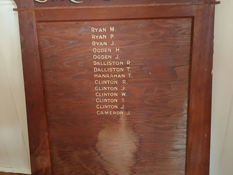 Barfold Honour Roll