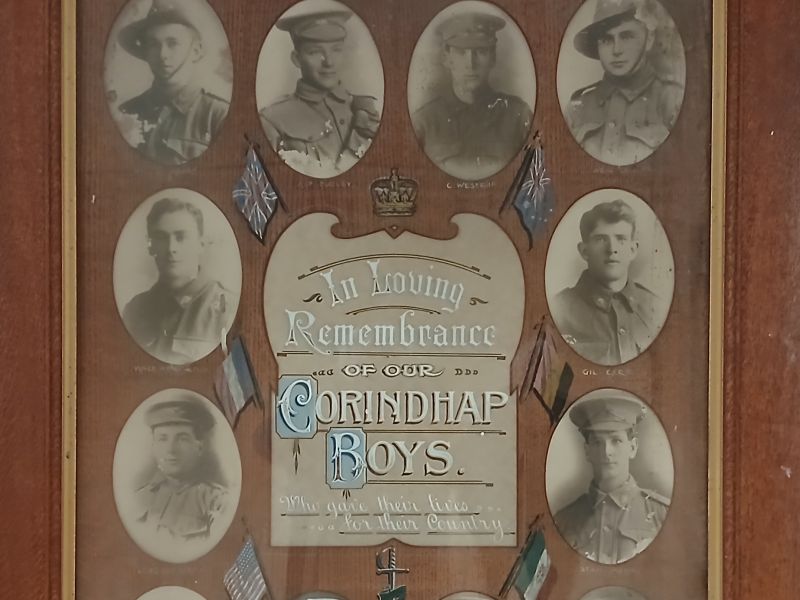Corindhap Boys Roll of Honor