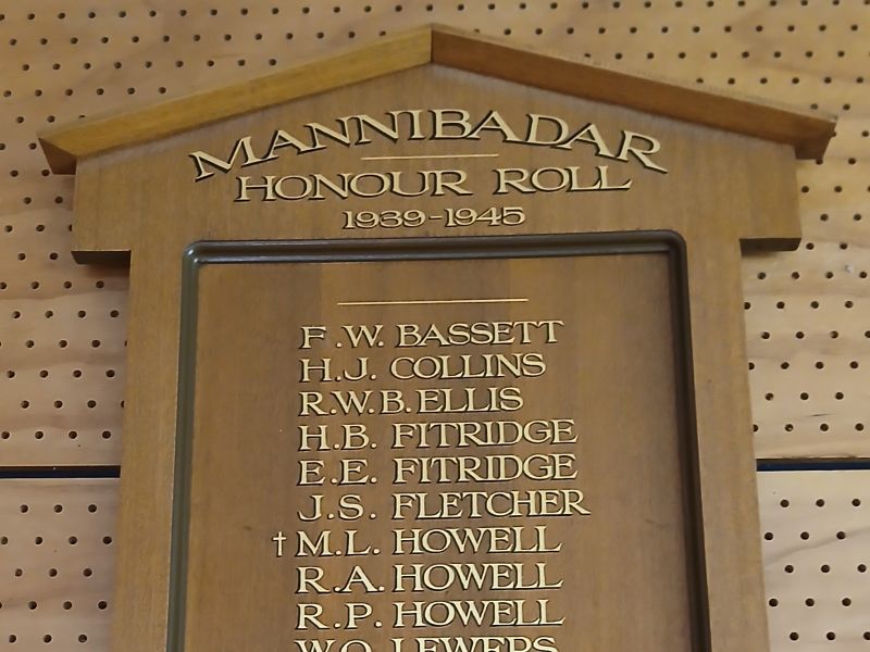 Mannibadar Honour Roll