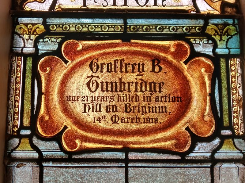 Geoffrey B Tunbridge Memorial Window