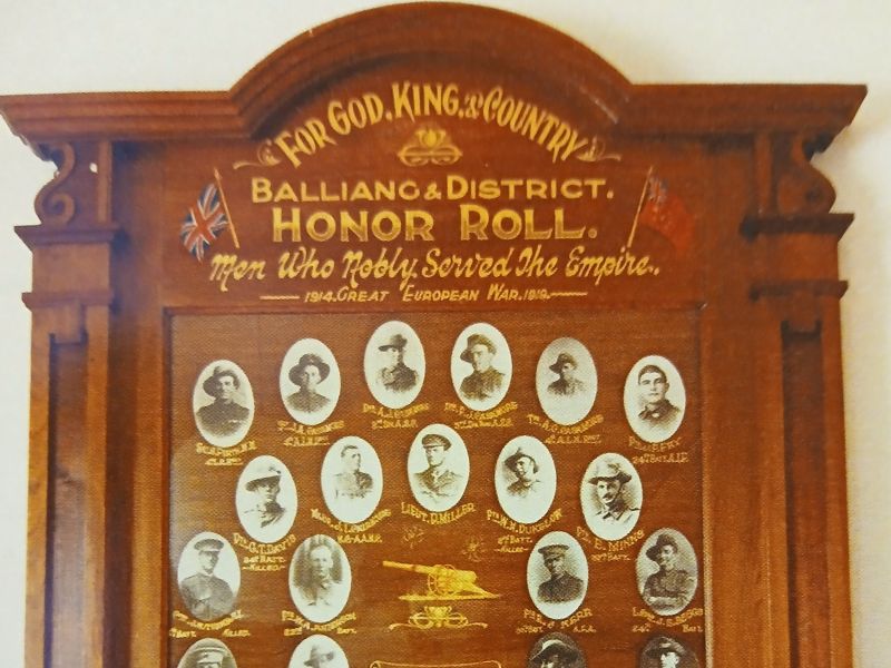 Balliang & District Honor Roll