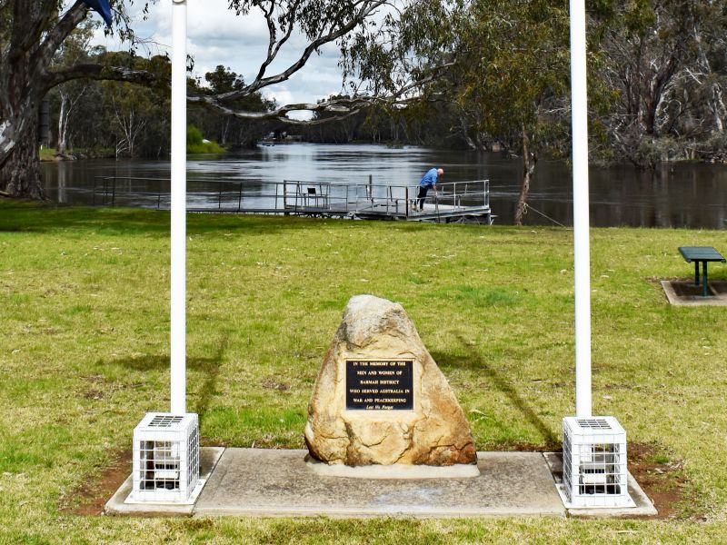 Barmah Flagpoles & Plaque