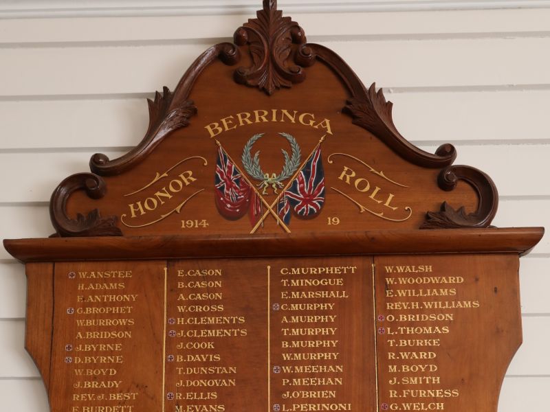 Berringa Honor Roll 