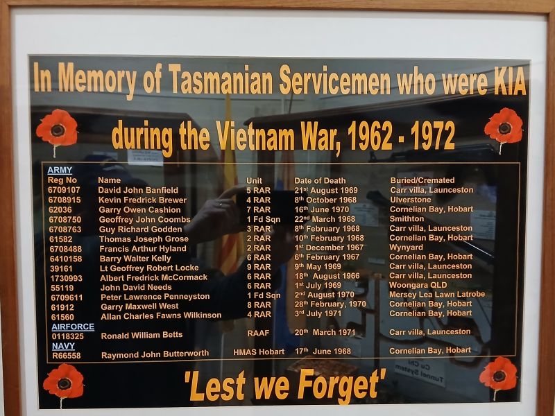 Tasmanian Vietnam War Roll of Honour