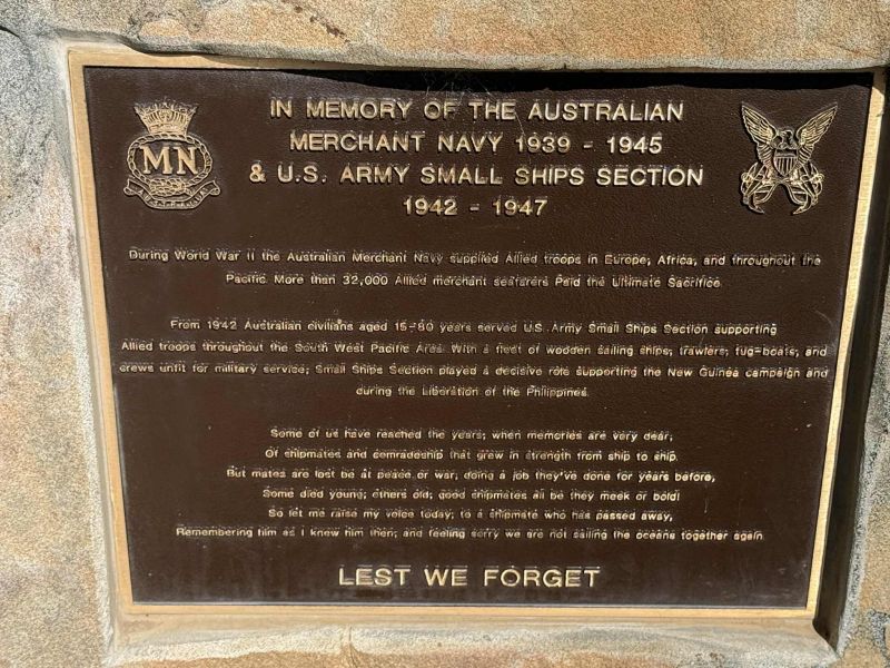 Australian Merchant Navy and Civilians...